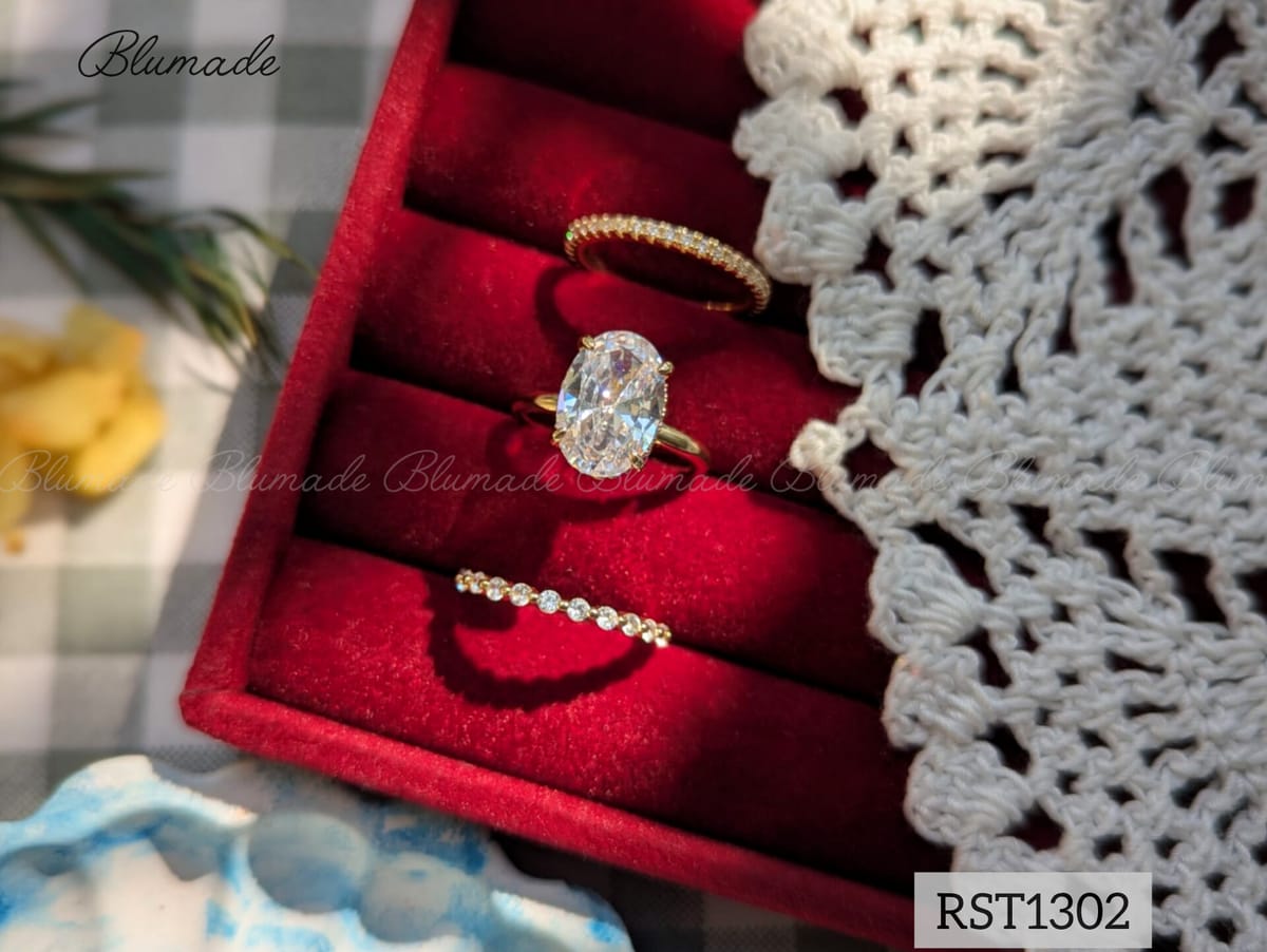 RST1302-set of 3pcs (mention ur ring size)-B