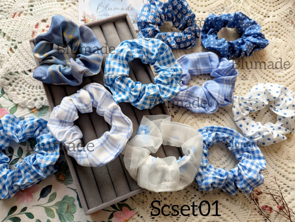 10pcs scrunchy set