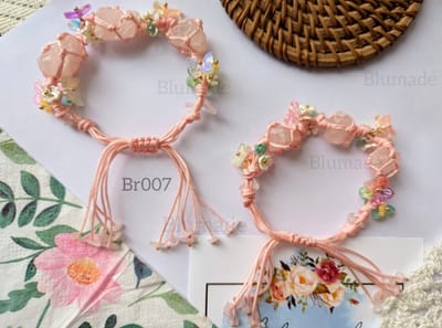 Br007 Natural quartz stone bracelet_img_0