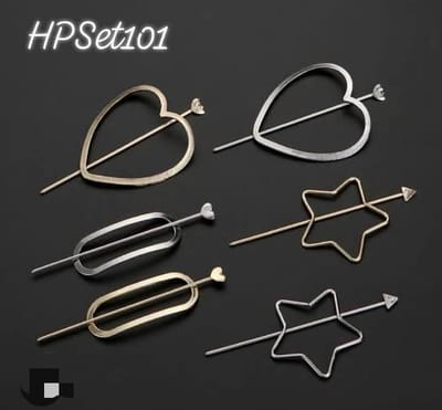 HPSet101 hair barrettes/pin set of 6pcs_img_0