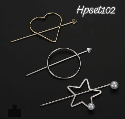 Hpset102 hair barrettes/pins set of 6pcs_img_0